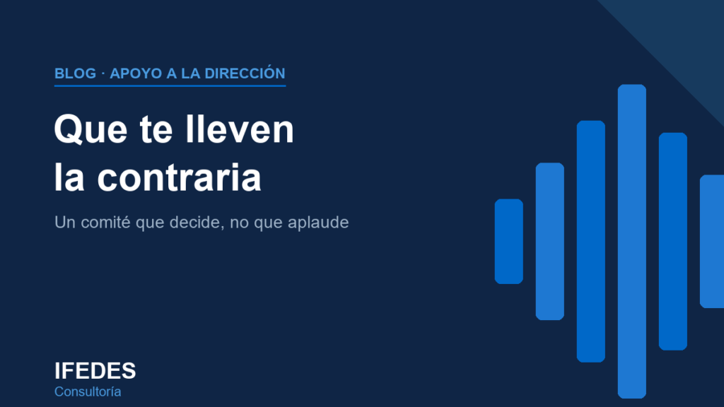 Comité de dirección familiar: un comité que decide, no que aplaude